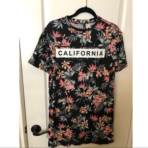 Knee-length Floral Shirt - California
